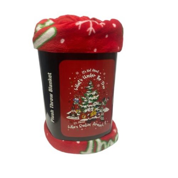 Buc-ee’s (Bucees/Buc-ee) Beaver 2022 Christmas Plush Throw Blanket - New design - Picture 1 of 2